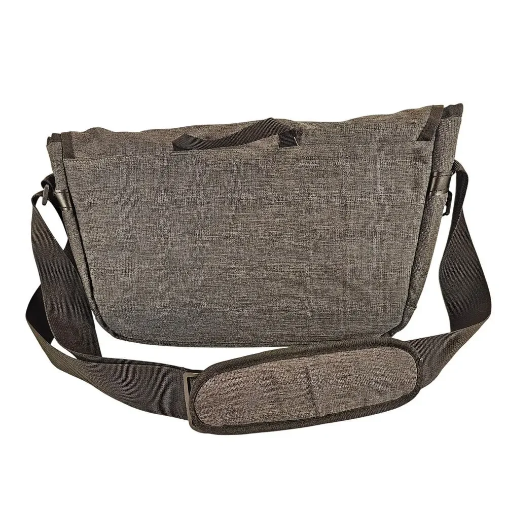 SwissGear Gray Messenger Bag Laptop Shoulder Bag Crossbody 15” Travel Work